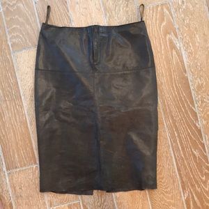 {Banana Republic} Leather Pencil Skirt